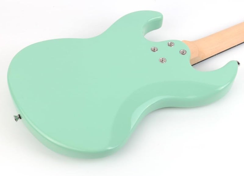 demusea Short Scale 36 Inch 3/4 Electric Mini Guitar Trans Green Color for Beginner Starter Travel Portable Practic With Gig Bag And Strap Phoenix Body Maple Neck - Image 5